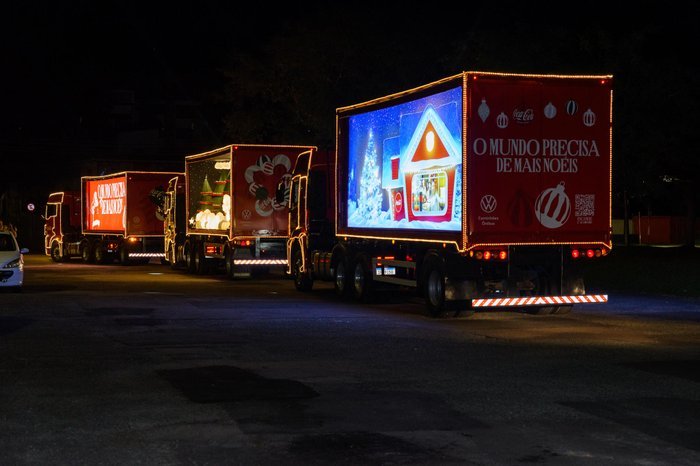 No ano da enchente, Papai Noel da Coca-Cola trará 900 cestas básicas a gaúchos