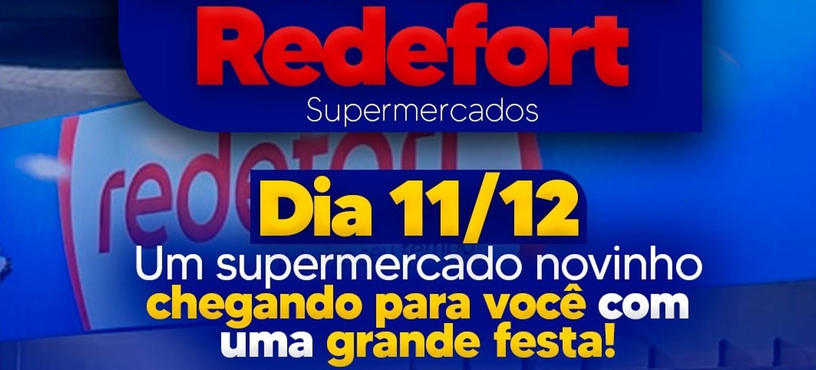 Super Carboni agora é Zona Norte Redefort, um supermercado NOVINHO chegando pra vocês!