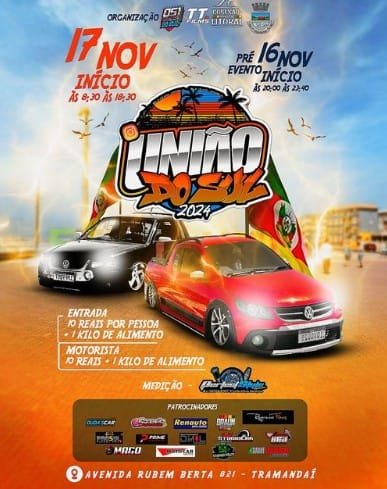 Neste final de semana Tramandaí recebe mais uma edição do evento “União do Sul - 2024”. Neste final de semana Tramandaí recebe mais uma edição do evento “União do Sul - 2024”.