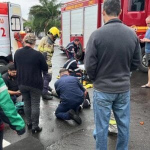 Acidente entre moto e veículo deixa uma pessoa ferida em Osório