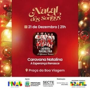 O 3º Natal dos Sonhos segue neste Sábado (21), com a Caravana Natalina em SAP!