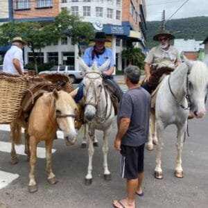 Cavalgada do Bem arrecada 530 quilos de alimentos em Osório para doação no Natal