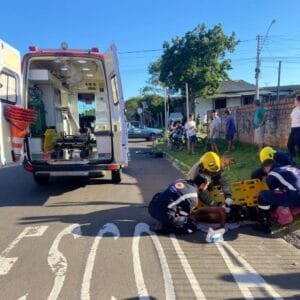Acidente de moto em Osório deixa motociclista ferido