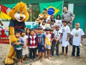 Brigada Militar realiza primeira formatura do Proerd em terra indígena no Litoral Norte