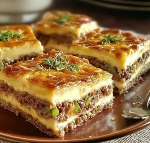 Carne Moída com Massa de Creme de Leite