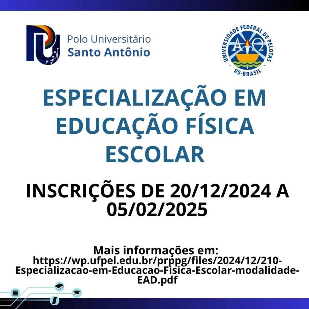 O Polo Universitário Santo Antônio está com inscrições abertas para o curso de Especialização em Educação Física Escolar 1 472970178 1028987312596099 4759287022267243408 n