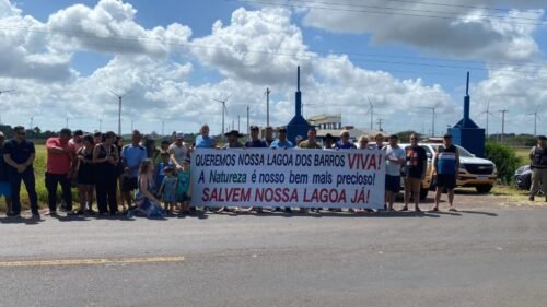 Manifestação em Defesa da Lagoa dos Barros reúne moradores em Osório