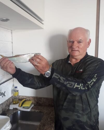 Uma sardinha lendária na pesca tradicional de Tramandaí!
