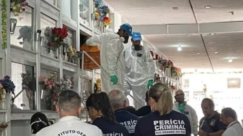 Corpo de sogro da suspeita de envenenamento de bolo no RS passa por exumação