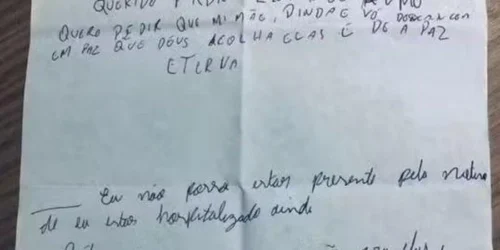 Menino que comeu bolo contaminado em Torres escreve carta com pedido de orações