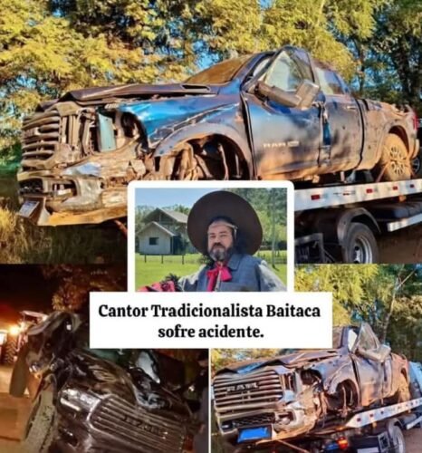Cantor Baitaca sofre acidente no interior de Entre-Ijuís