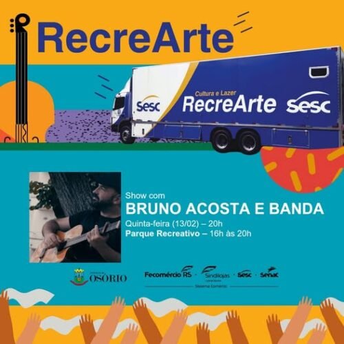 SHOW DE BRUNO ACOSTA E BANDA É A ATRAÇÃO DESTA QUINTA-FEIRA EM ATLÂNTIDA SUL