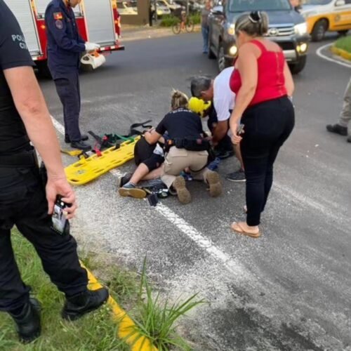 Acidente entre motociclista e veículo deixa ferido em Osório