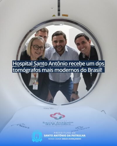 Um dos tomógrafos mais modernos do país no Hospital Santo Antônio da Patrulha! 