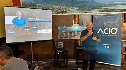 PREFEITO ROMILDO PALESTRA NO 1º VEM PRA MESA COM A ACIO DO ANO E FALA SOBRE OS PROJETOS PARA O DESENVOLVIMENTO DO MUNICÍPIO DE OSÓRIO