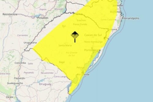Inmet emite alerta de tempestade para quase todo o RS