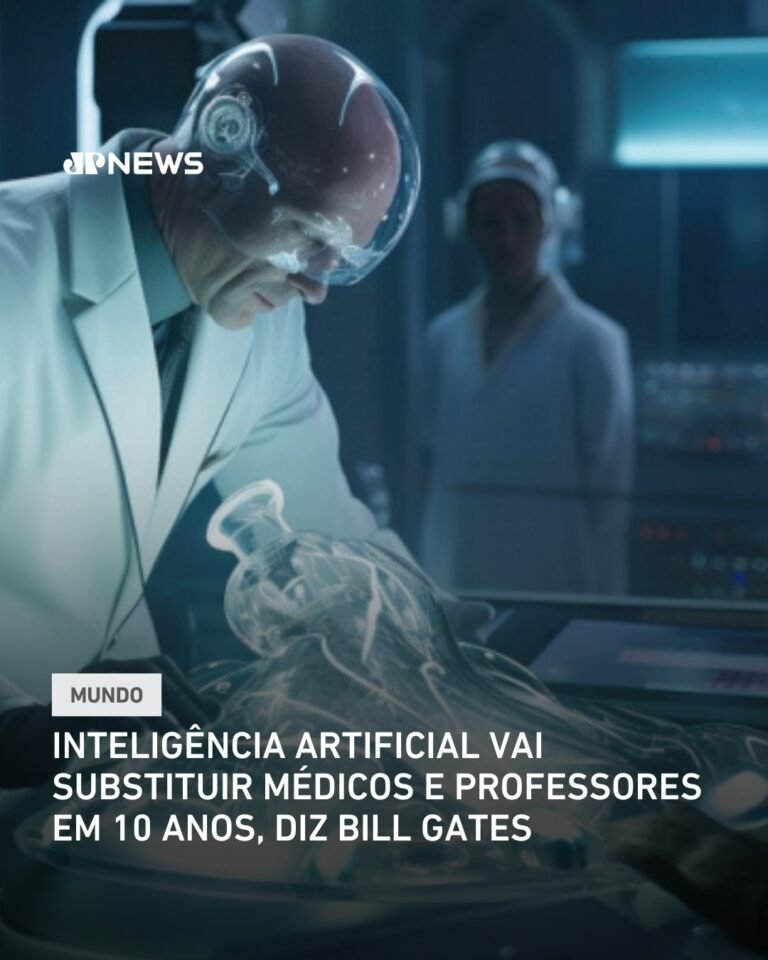 O ex-diretor executivo da Microsoft, Bill Gates, disse que a Inteligência Artificial pode substituir médicos e professores dentro de uma década. 7 Bill Gates