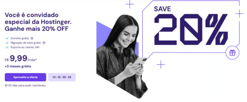 Hostinger Ganhe mais 20% OFF EM Hospedagem para WordPress