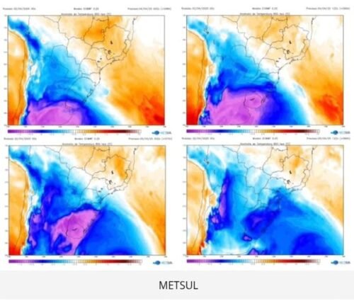 Massa de ar frio chega ao Brasil e derruba temperaturas