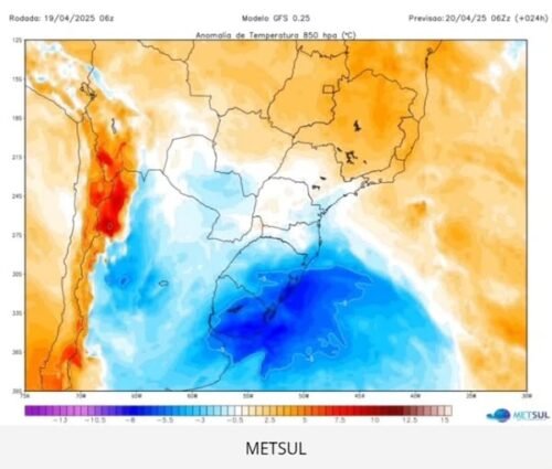 Massa de ar frio avança e traz queda nas temperaturas durante o feriado