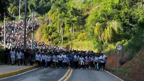 4ª edição da “Caminhada Penitencial” e da “Via Sacra” rumo ao Cristo Protetor de Encantado