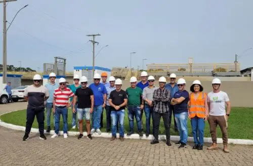 Corsan recebe vereadores e secretários de Imbé para mostrar como é feito o tratamento de esgoto na Estação Guarani, em Capão da Canoa
