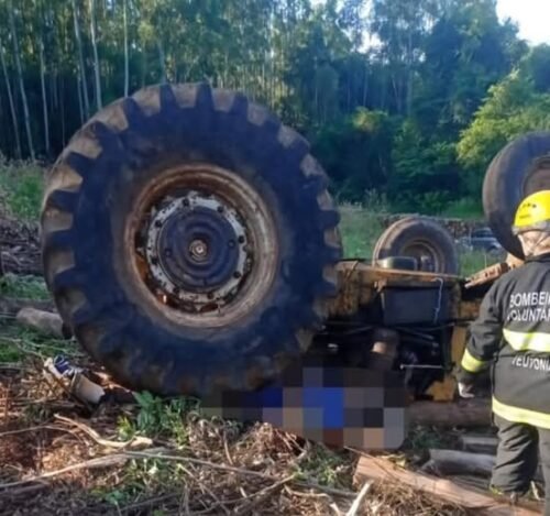 HOMEM MORRE EM ACIDENTE COM TRATOR NO VALE DO TAQUARI