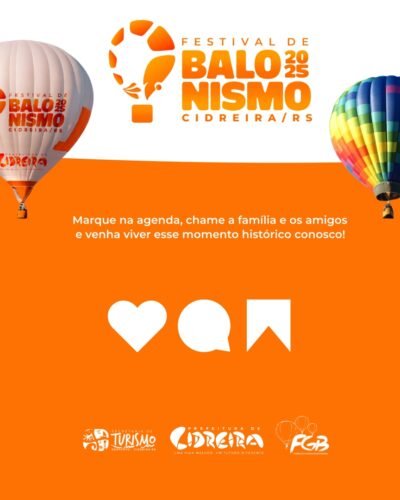 QUER VOAR DE BALÃO NO 1º FESTIVAL DE BALONISMO DE CIDREIRA?
