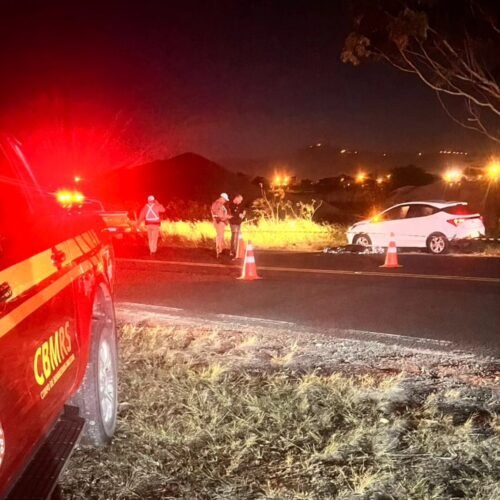 Atropelamento fatal na RS-389 em Osório deixa uma mulher morta e um homem ferido