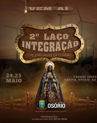2º LAÇO INTEGRAÇÃO SERÁ REALIZADO NESTE SÁBADO E DOMINGO NO PARQUE DE RODEIOS JORGE DARIVA EM OSÓRIO
