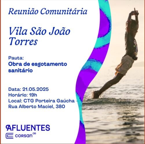Corsan realiza encontro com moradores da Vila São João para falar sobre o avanço das obras de esgotamento sanitário