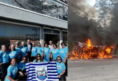 Acidente com micro-ônibus de idosas dançarinas deixa dois mortos em SC