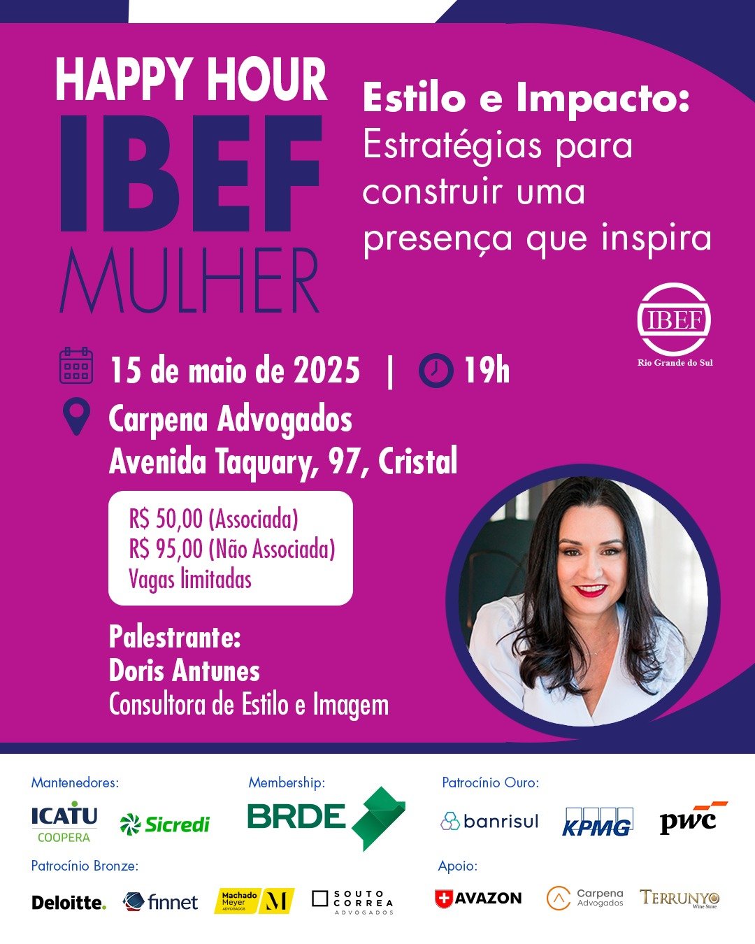 Estilo em foco no Happy Hour do IBEF Mulher 1 bc669775 bbc6 45cf be9e 5bd4be8b3910