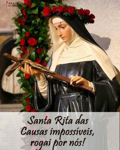 O dia de Santa Rita de Cássia é comemorado em 22 de Maio