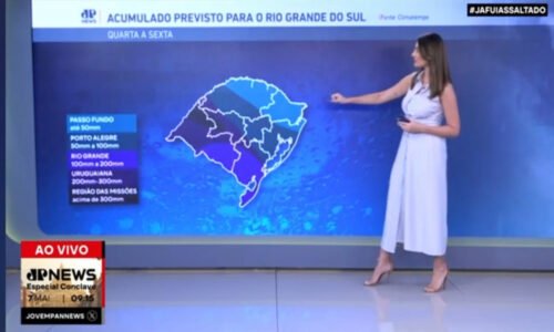Defesa Civil alerta para chuva no Rio Grande do Sul até Sexta-feira