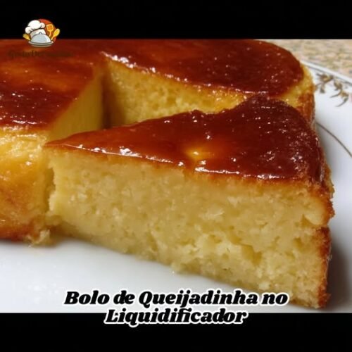 Bolo de Queijadinha no Liquidificador
