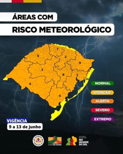 Alerta de frio! Defesa civil atualiza previsão do tempo para os próximos dias no RS