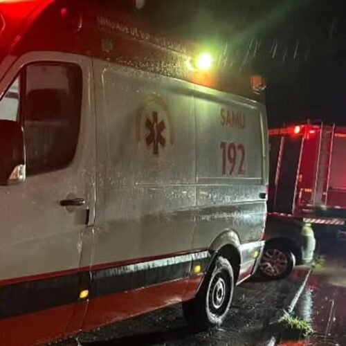 Capotamento mobiliza resgate em Osório na noite de Segunda-feira