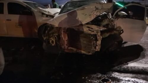Grave acidente envolvendo três veículos foi registrado na ERS-786, em frente ao Hotel Fazenda em Mariluz.