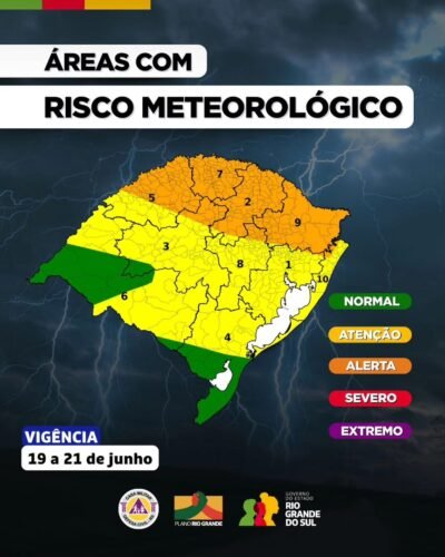 ATUALIZAÇÃO do Aviso Meteorológico: Litoral Norte segue com aviso de ATENÇÃO