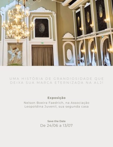 Juvenil recebe a exposição “Nelson Boeira Faedrich na Associação Leopoldina Juvenil, sua segunda casa”