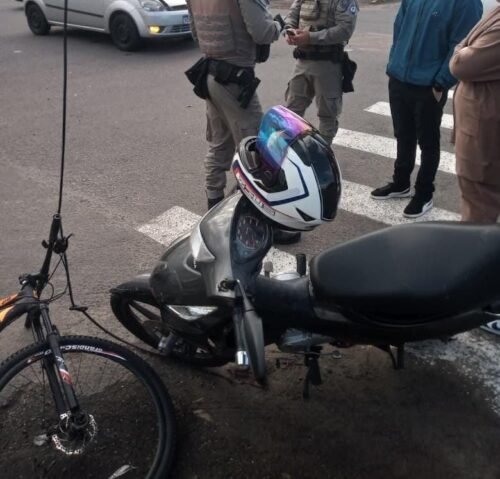 Mais um acidente é registrado na esquina das ruas Ildefonso Simões Lopes e Avenida Brasil, em Osório