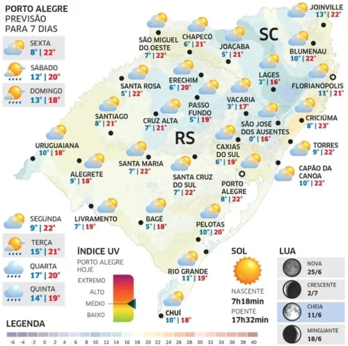 Sexta-feira começa com sol em todo o RS, mas chuva retorna ao Oeste 1 WhatsApp Image 2025 06 12 at 18 30 22