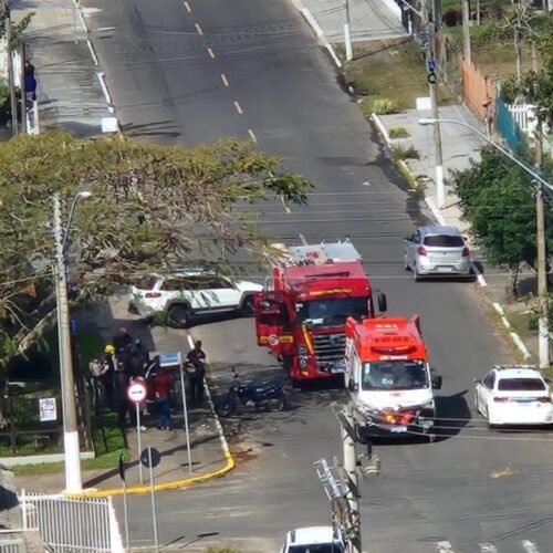 Mais um acidente de trânsito é registrado em Osório, desta vez entre moto e carro