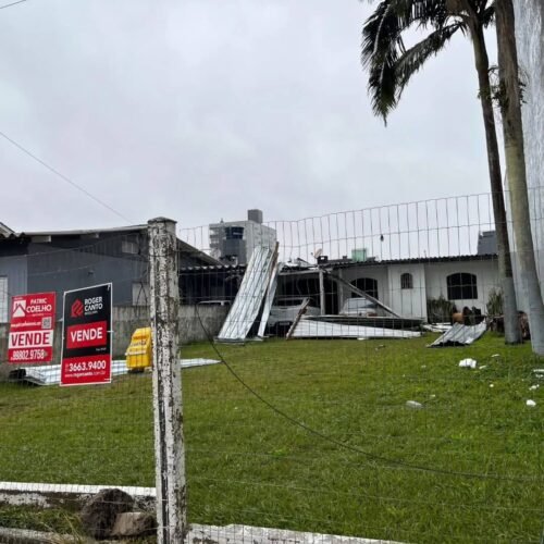 Ciclone causa estragos em Osório