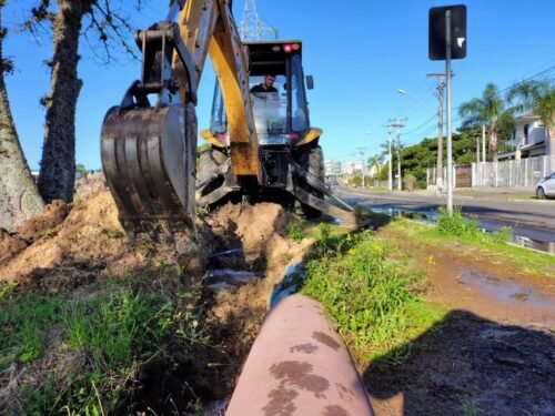 Abastecimento de água deve ser retomado no final desta tarde após conserto de adutora, em Osório