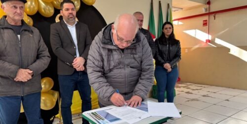 Administração Municipal anuncia a reforma do ginásio da Escola Municipal Cordeiro de Farias no Palmital, em Osório