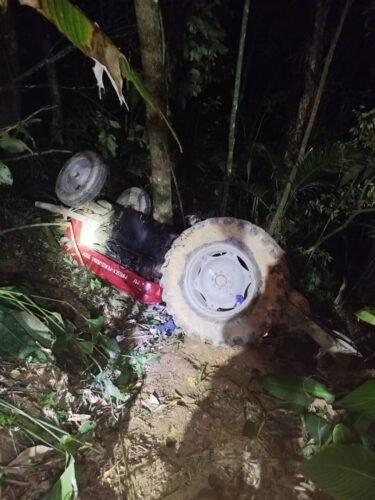 Idoso passa quatro horas preso embaixo de trator e surpreende ao sair vivo em Blumenau