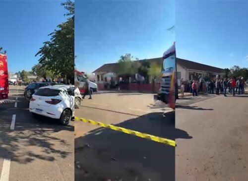 Adolescente invade escola em Estação, no Norte do Rio Grande do Sul, com facão e fere crianças