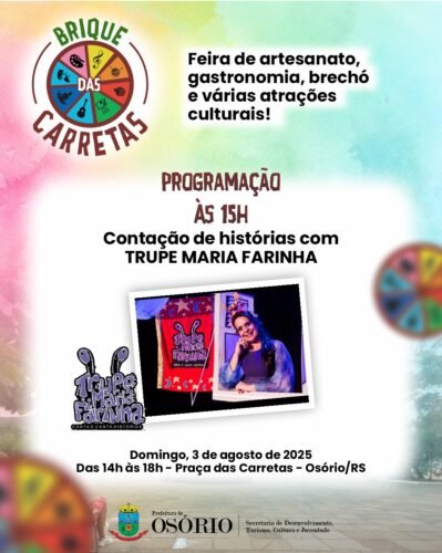 BRIQUE DAS CARRETAS AGITA OSÓRIO COM PROGRAMAÇÃO CULTURAL E MAIS DE 140 EXPOSITORES NESTE DOMINGO 2 526510539 1176433191191913 4348586575517053358 n